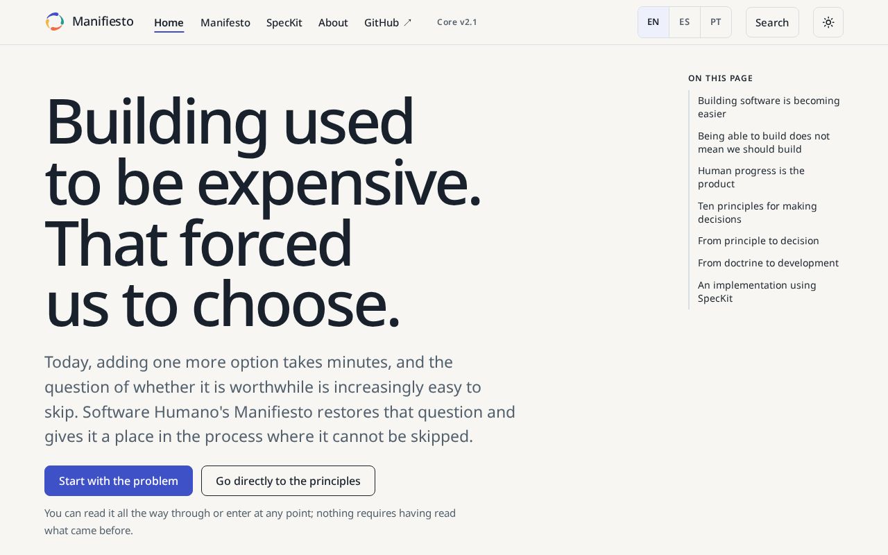Preview of Software Humano Speckit