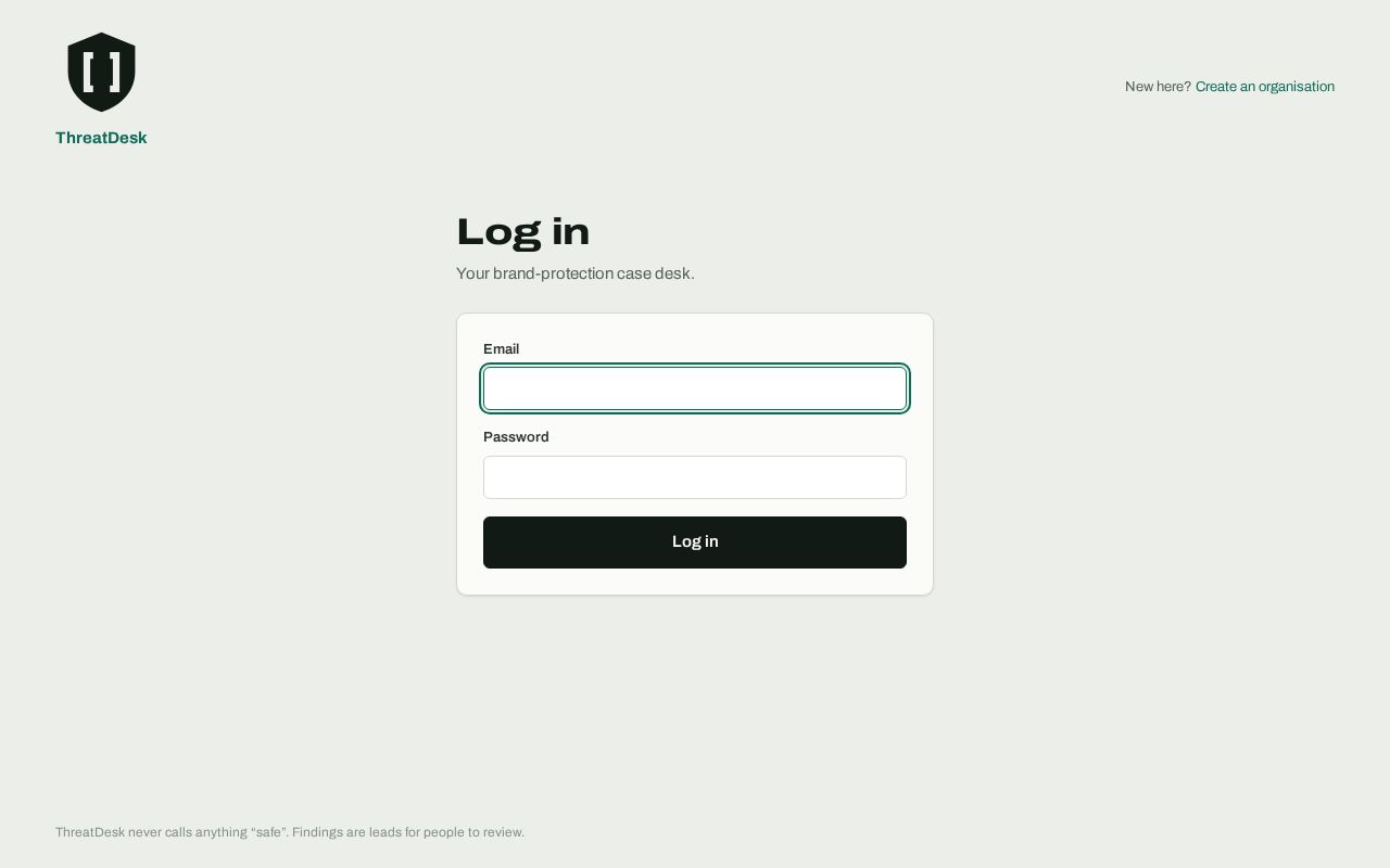 Preview of Threatdesk