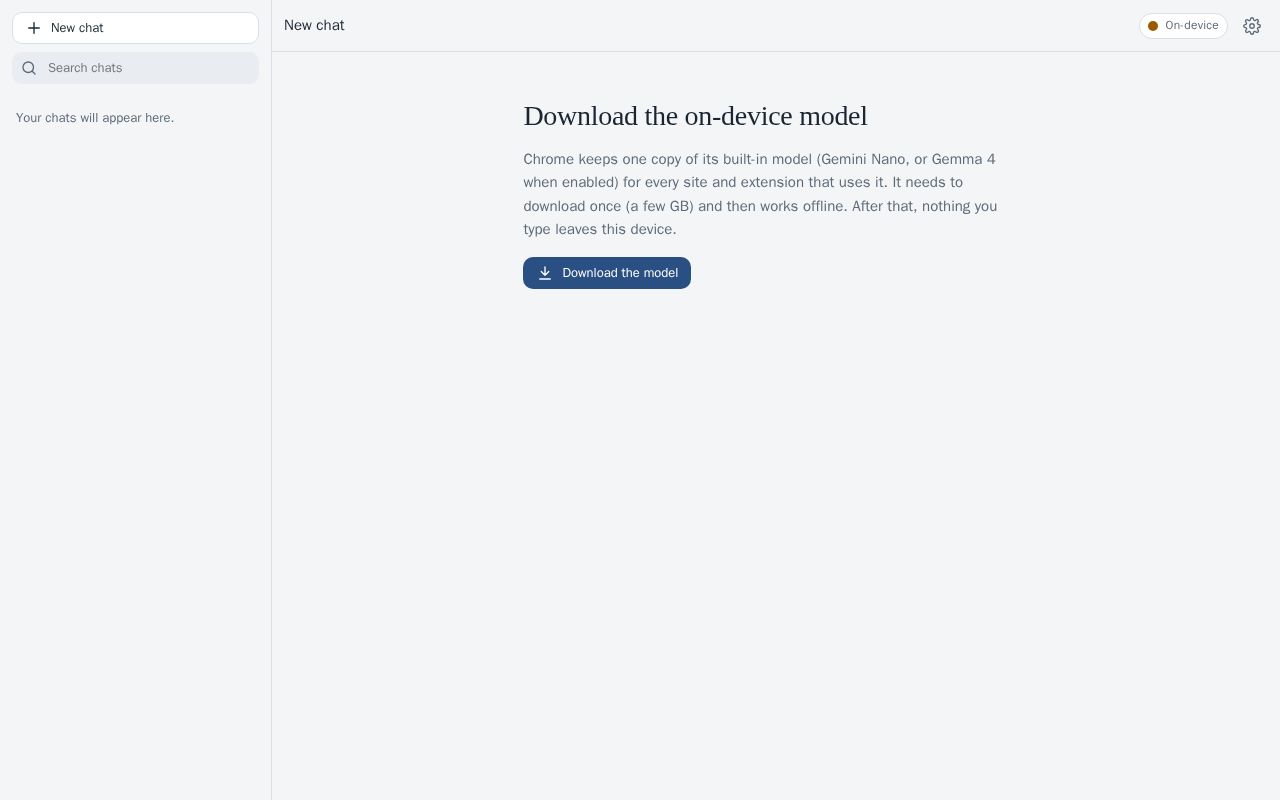 Preview of Chrome Chat Agent