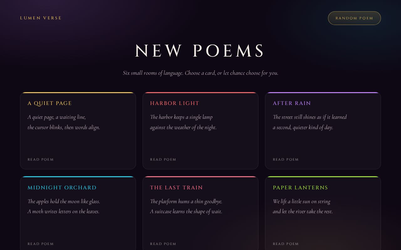 Preview of Simple Poetry Example