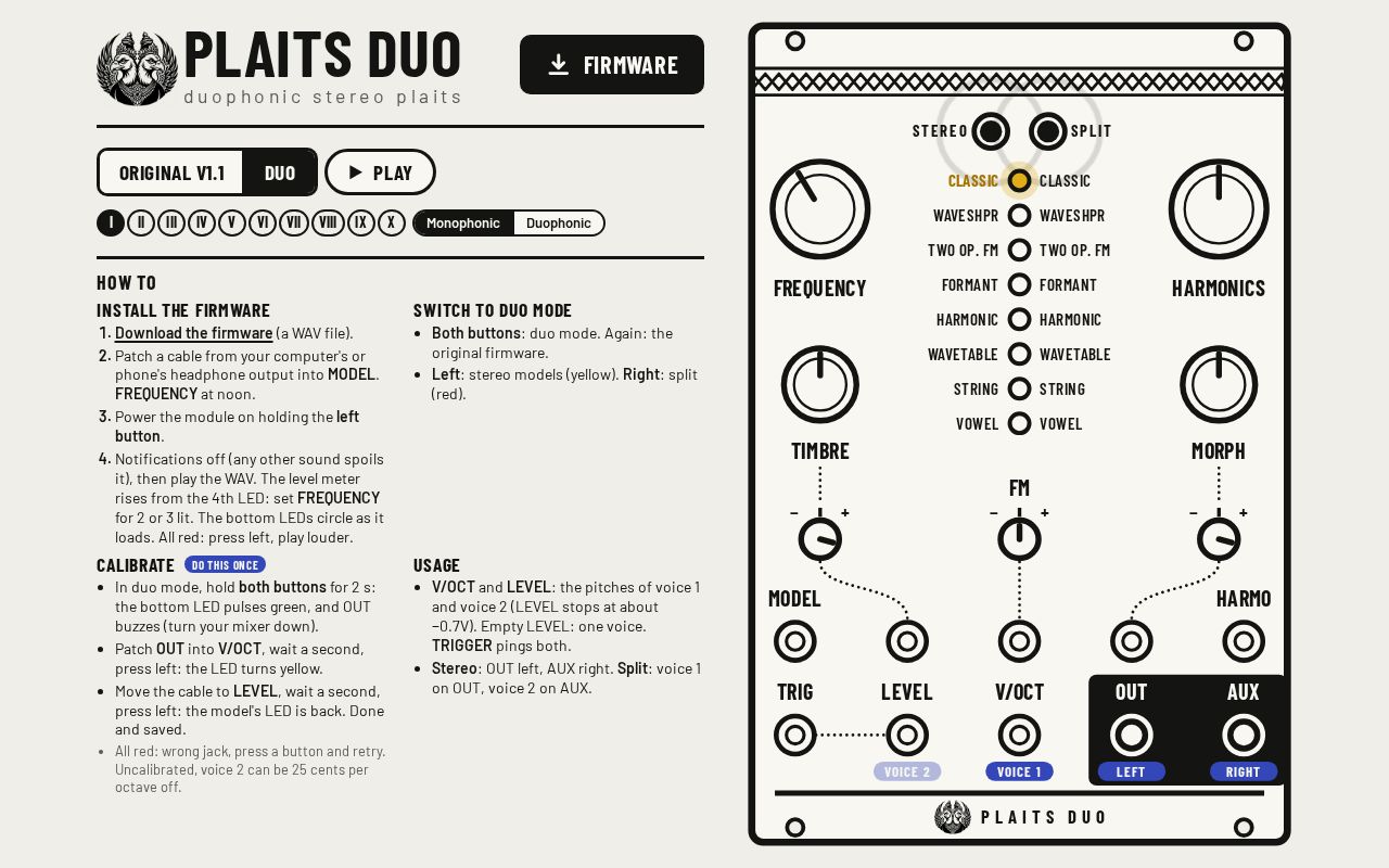 Preview of Plaits Duo