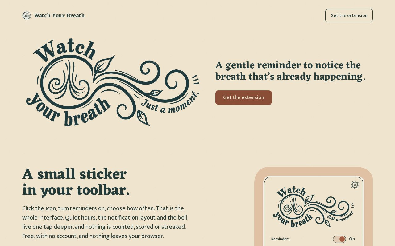 Preview of Watch Your Breath