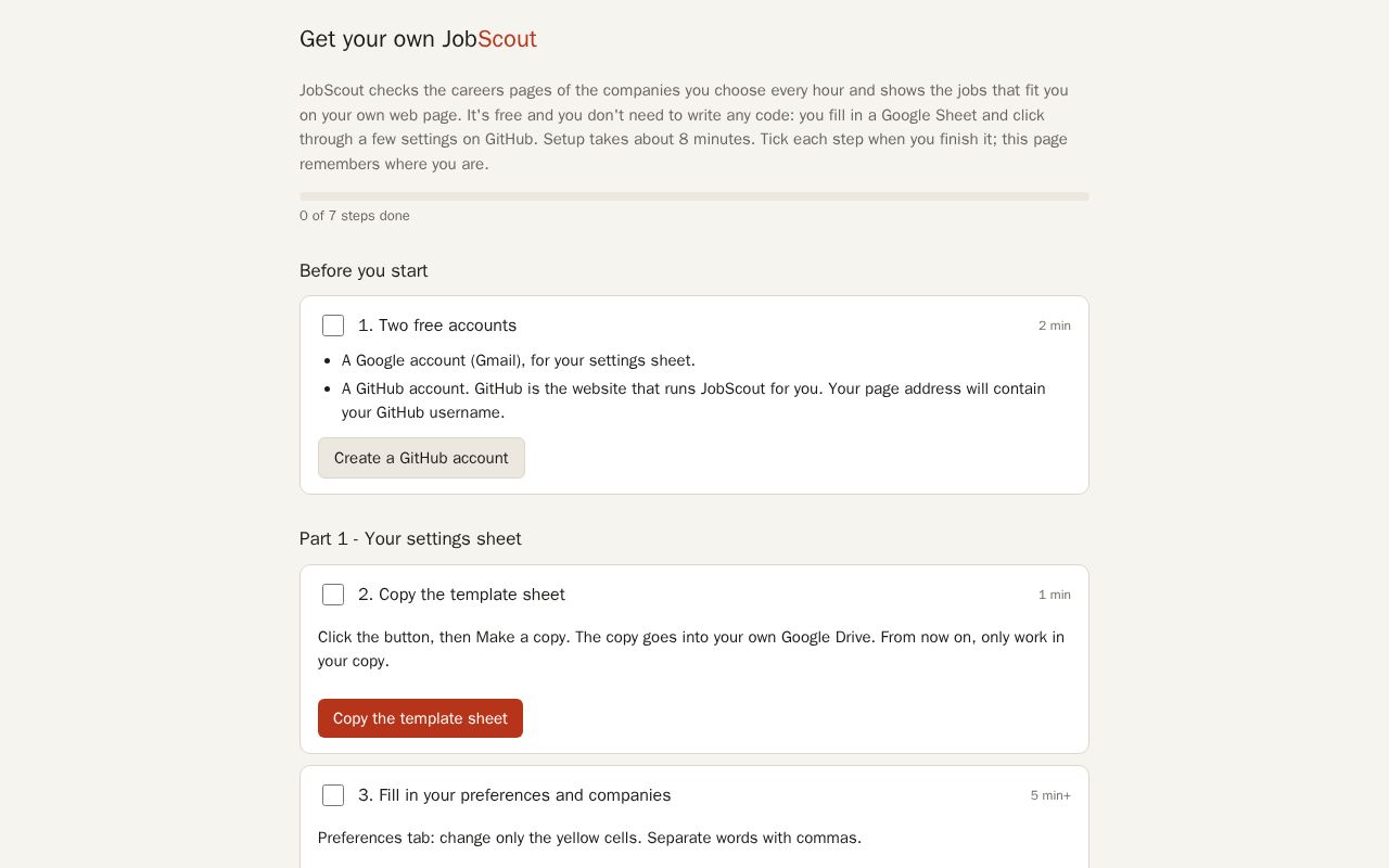 Preview of JobScout Template