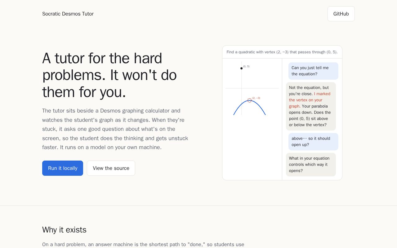 Preview of Desmos Tutor