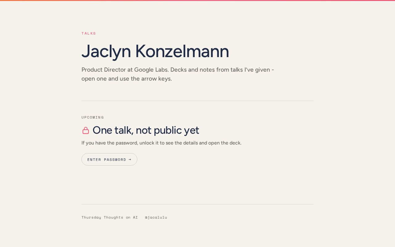Preview of Talks