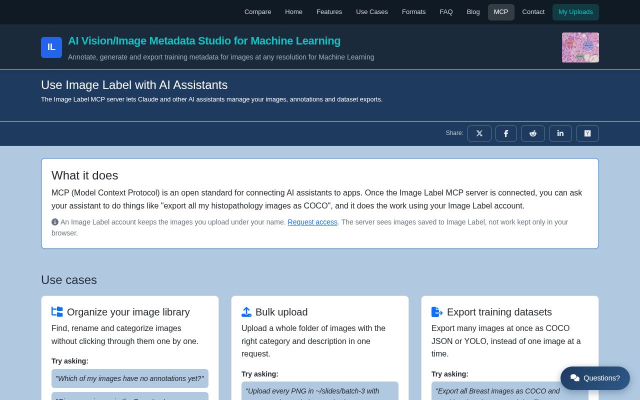 Preview of MCP Server for Image Annotation