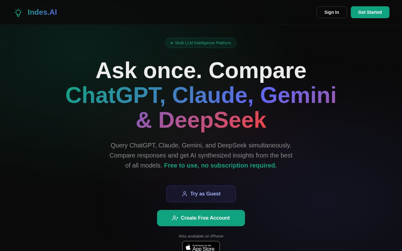 Preview of Compare ChatGPT, Claude, Gemini & DeepSeek at Once