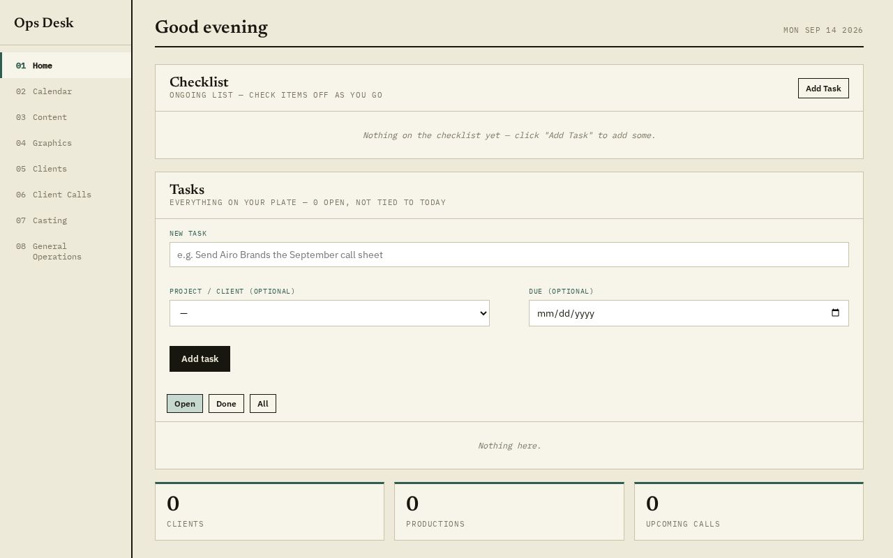 Preview of My personal illusia agency dashboard