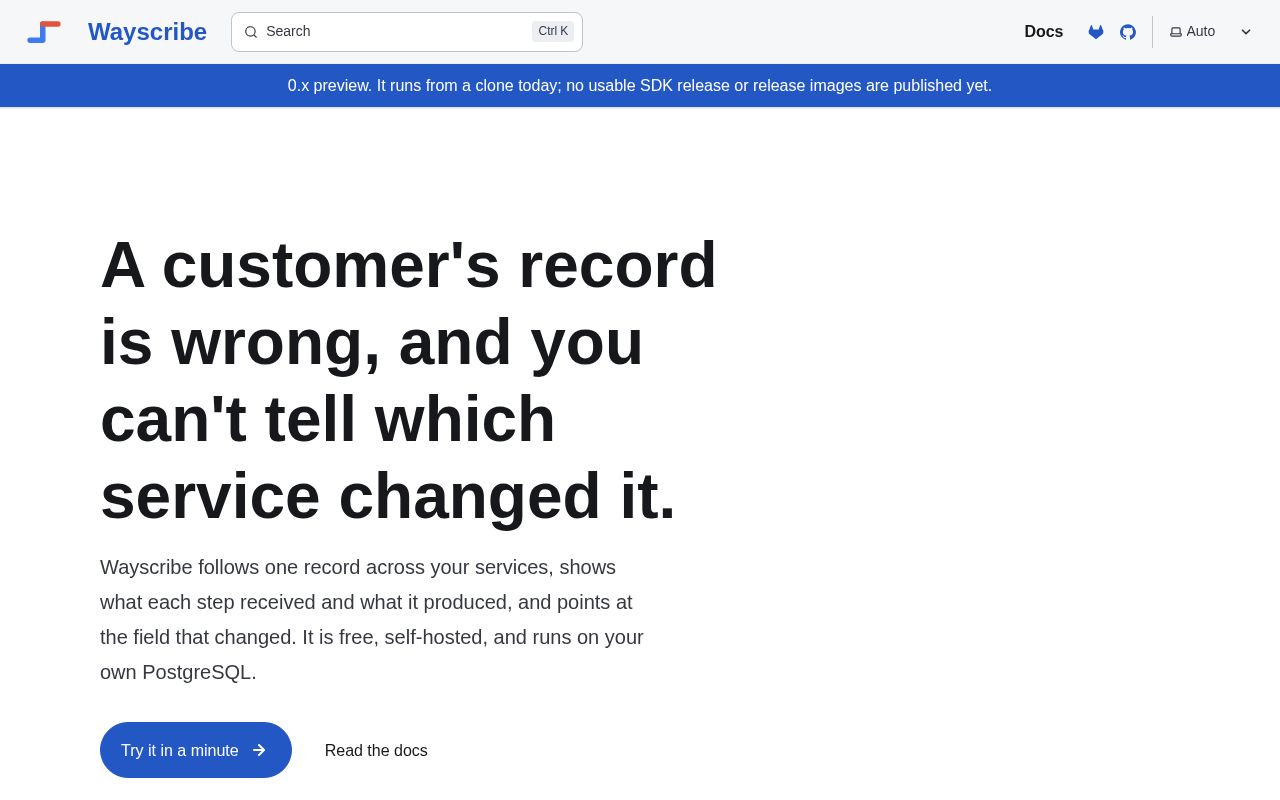 Preview of Follow one record across your services