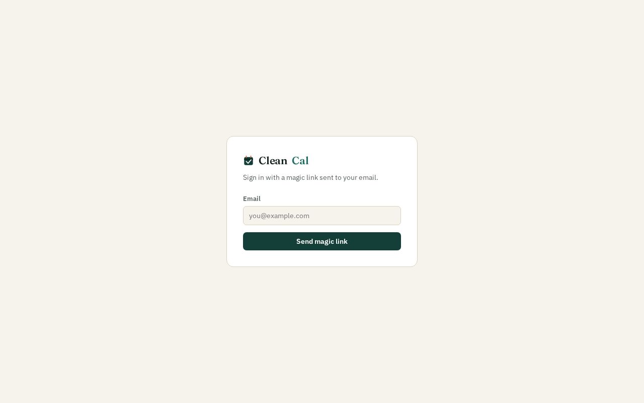 Preview of CleanCal