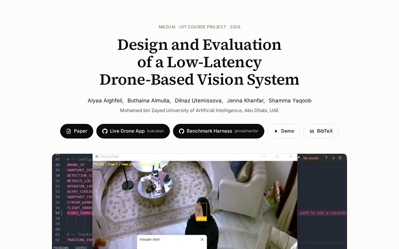 Preview of Low-Latency Drone Vision