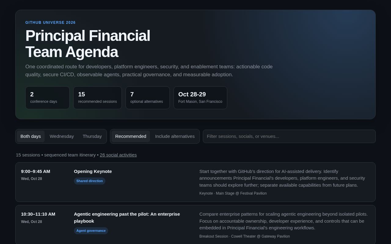 Preview of Principal Financial