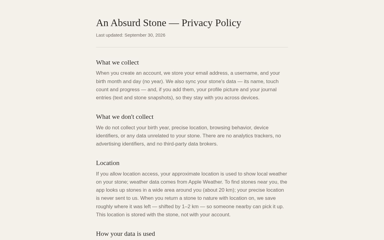 Preview of An Absurd Stone Legal
