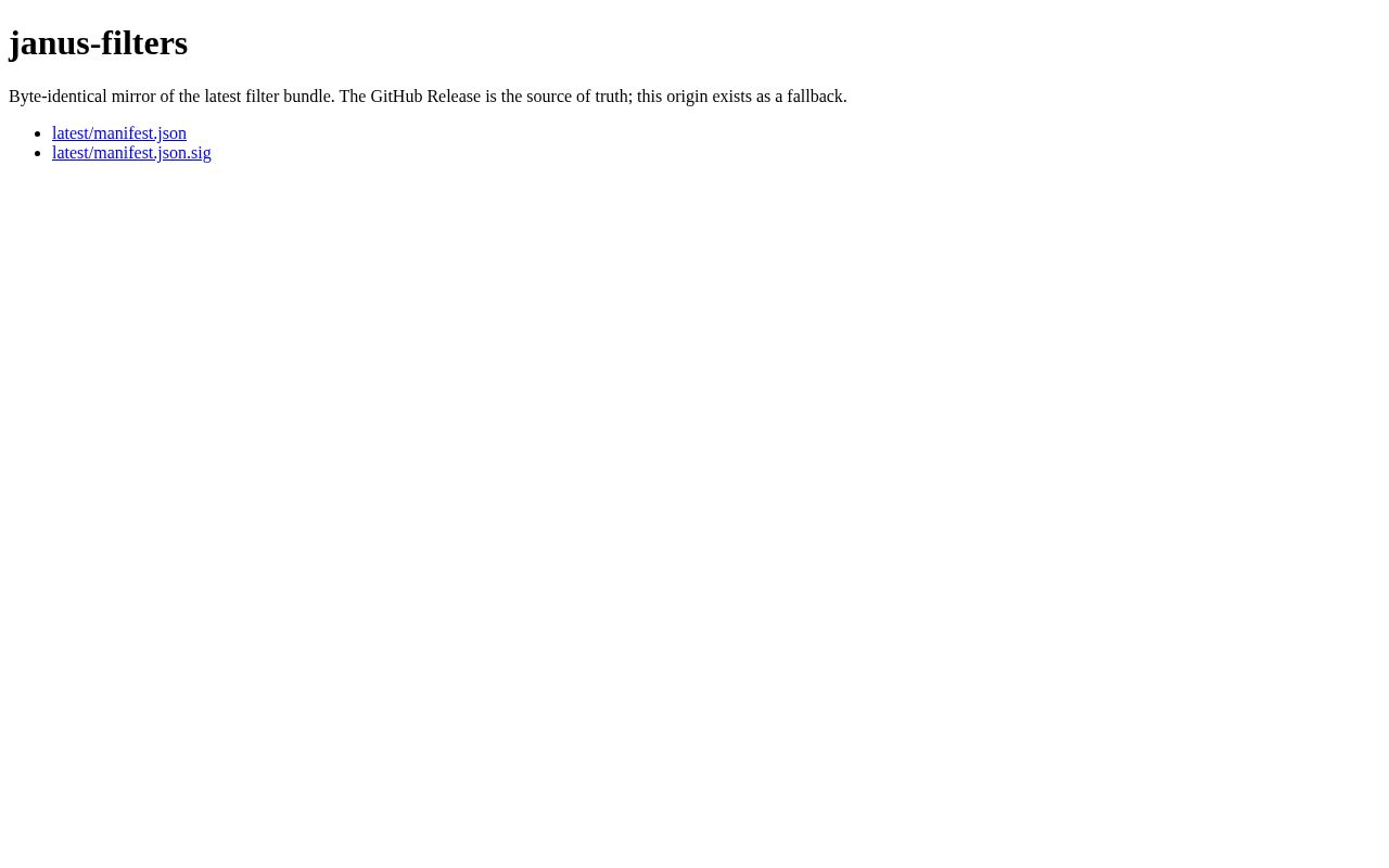 Preview of Janus Filters