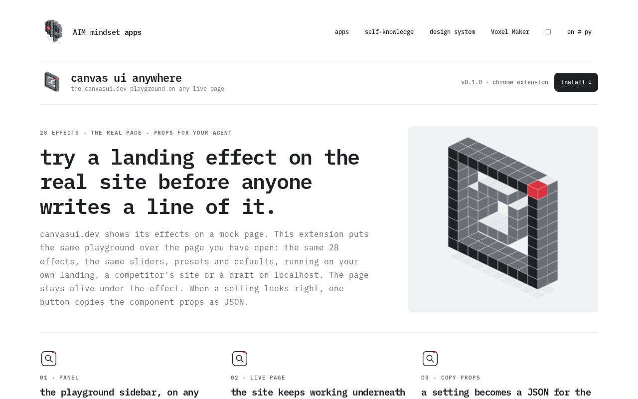 Preview of Canvasui Anywhere