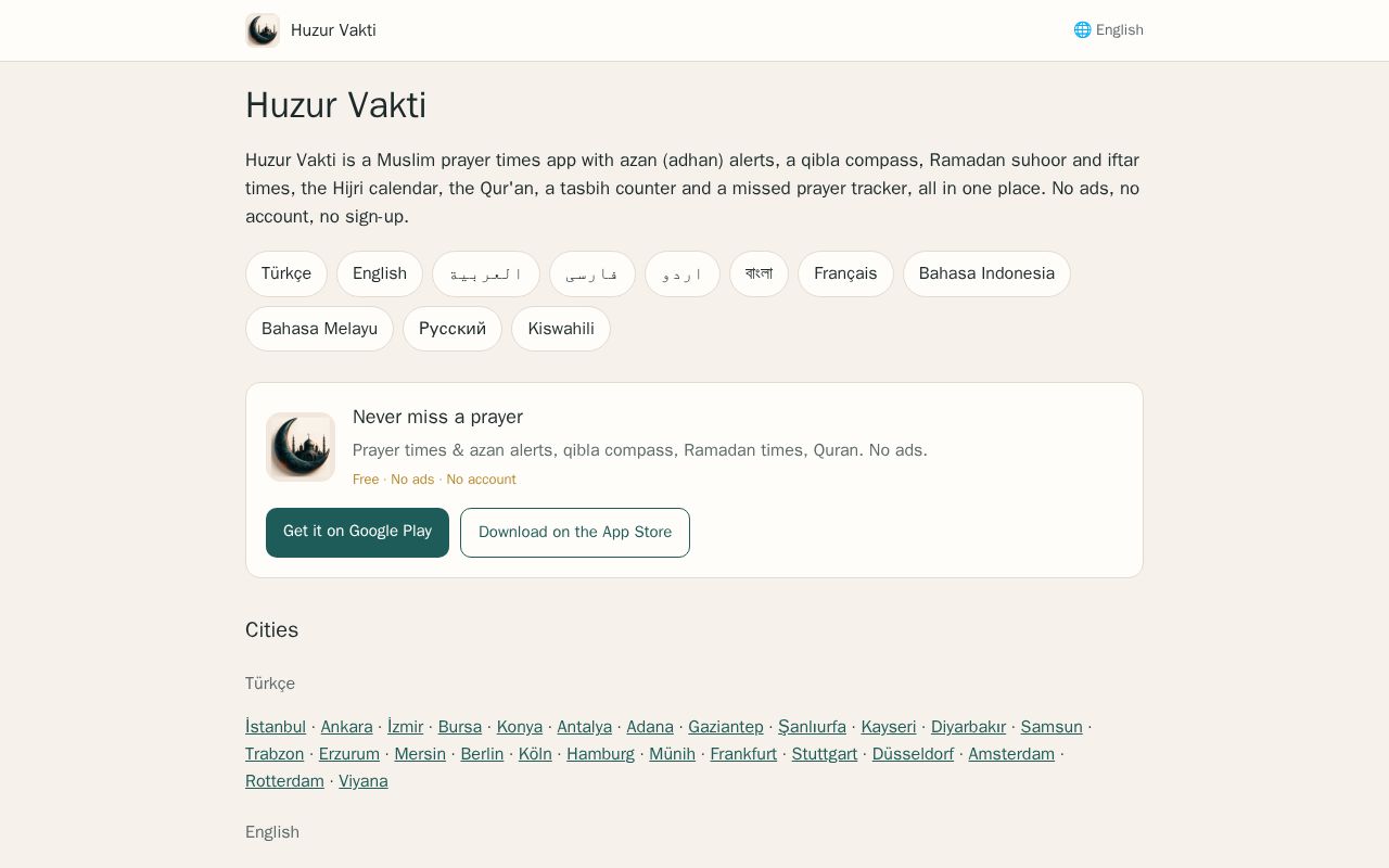 Preview of Huzur Vakti