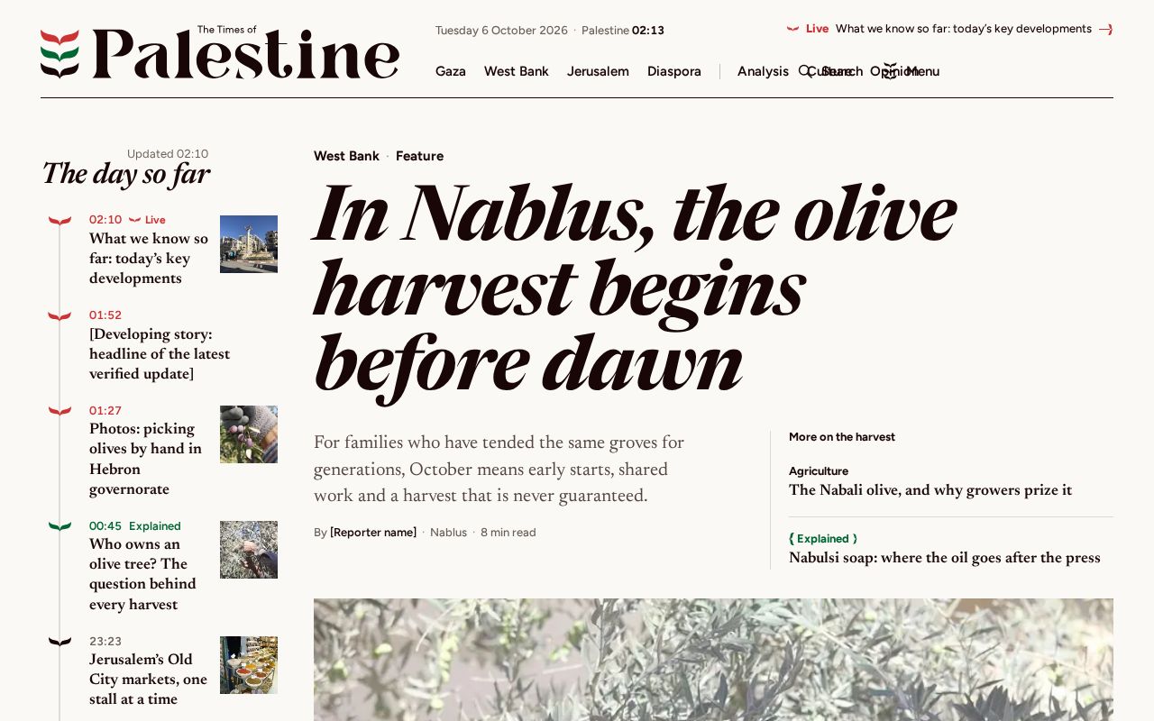 Preview of Theme Times Of Palestine