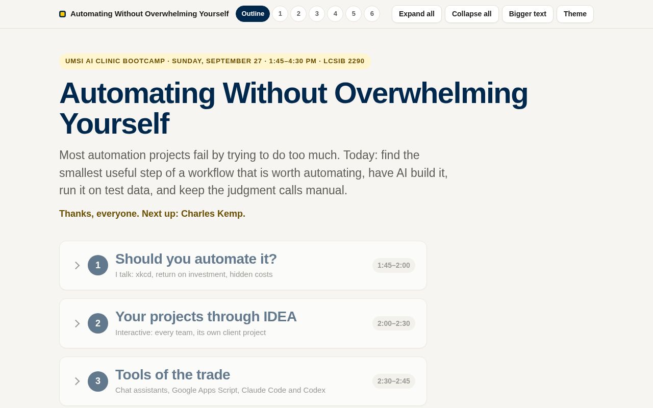 Preview of Automating Without Overwhelming Yourself