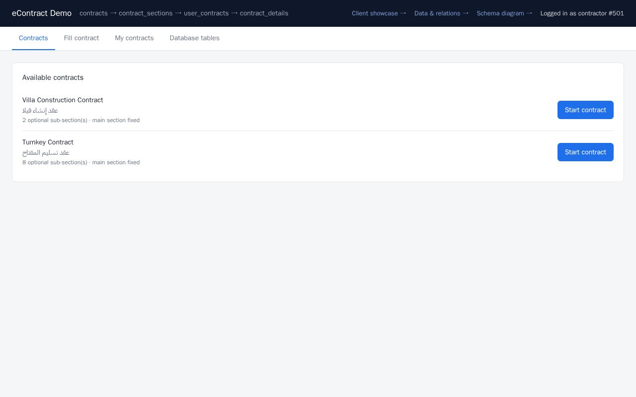 Preview of Econtract Demo