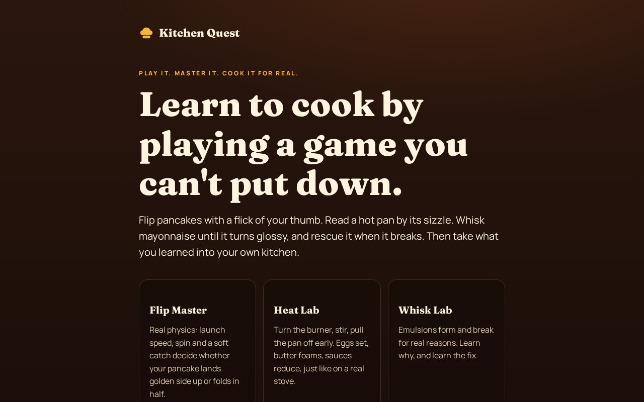 Preview of Kitchen Quest