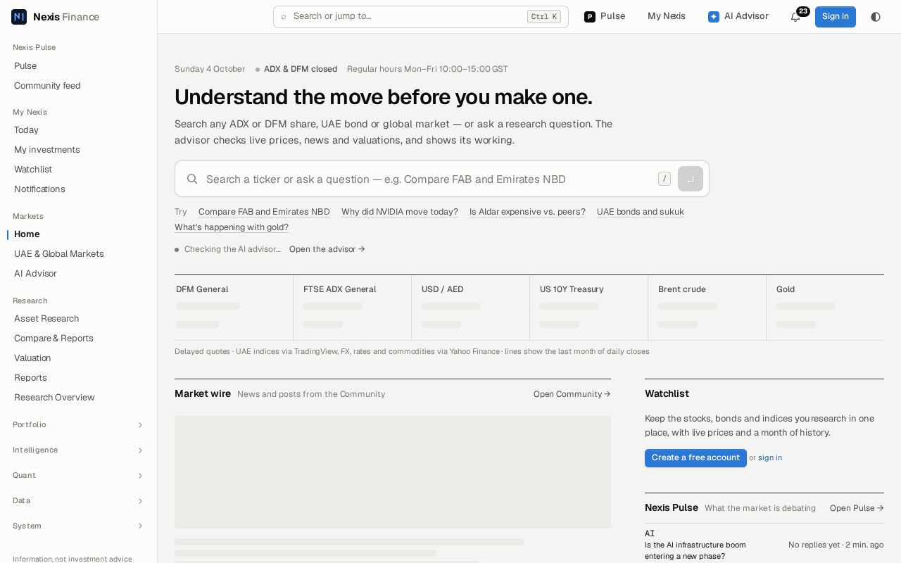 Preview of Nexis Finance