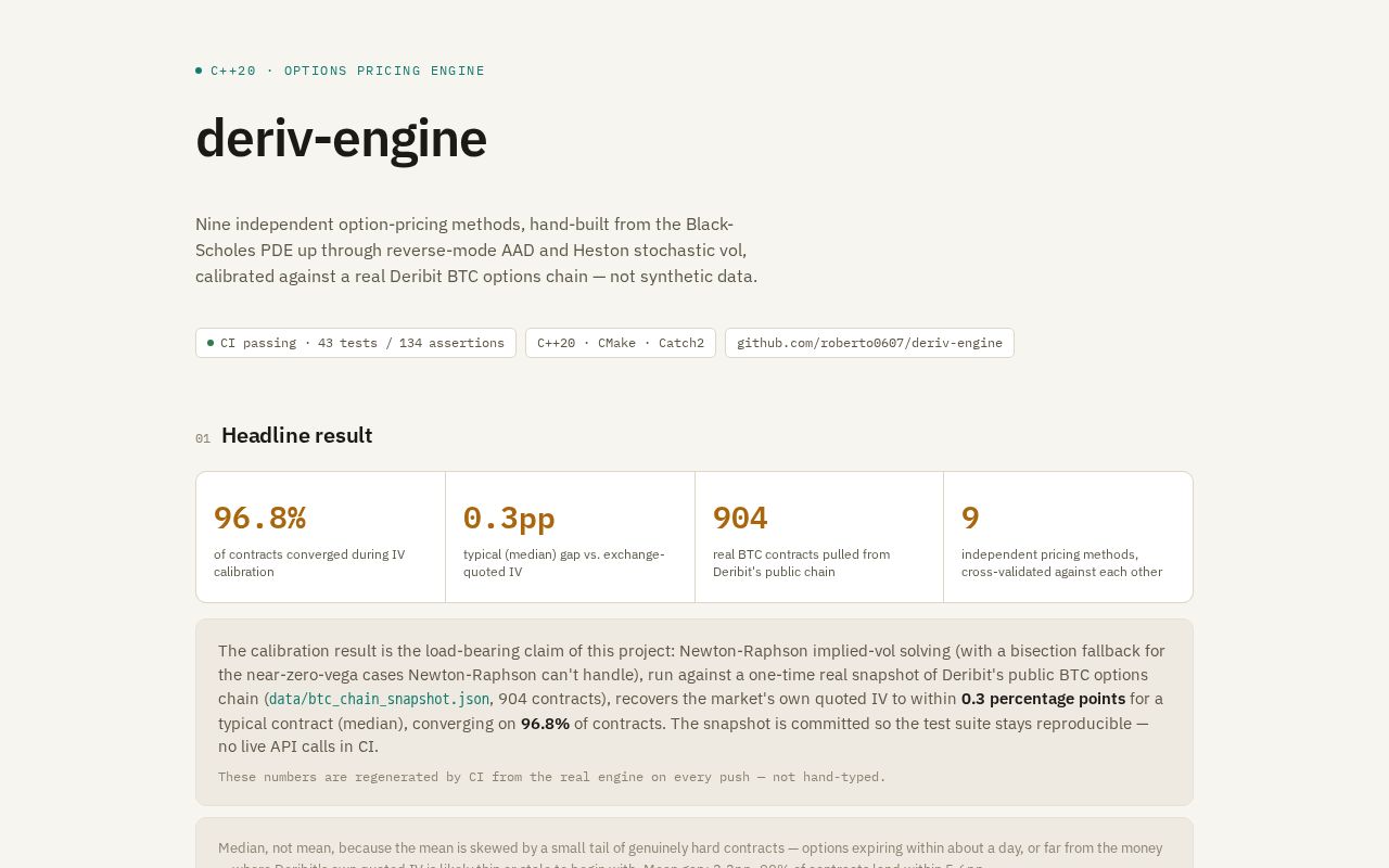 Preview of Deriv Engine