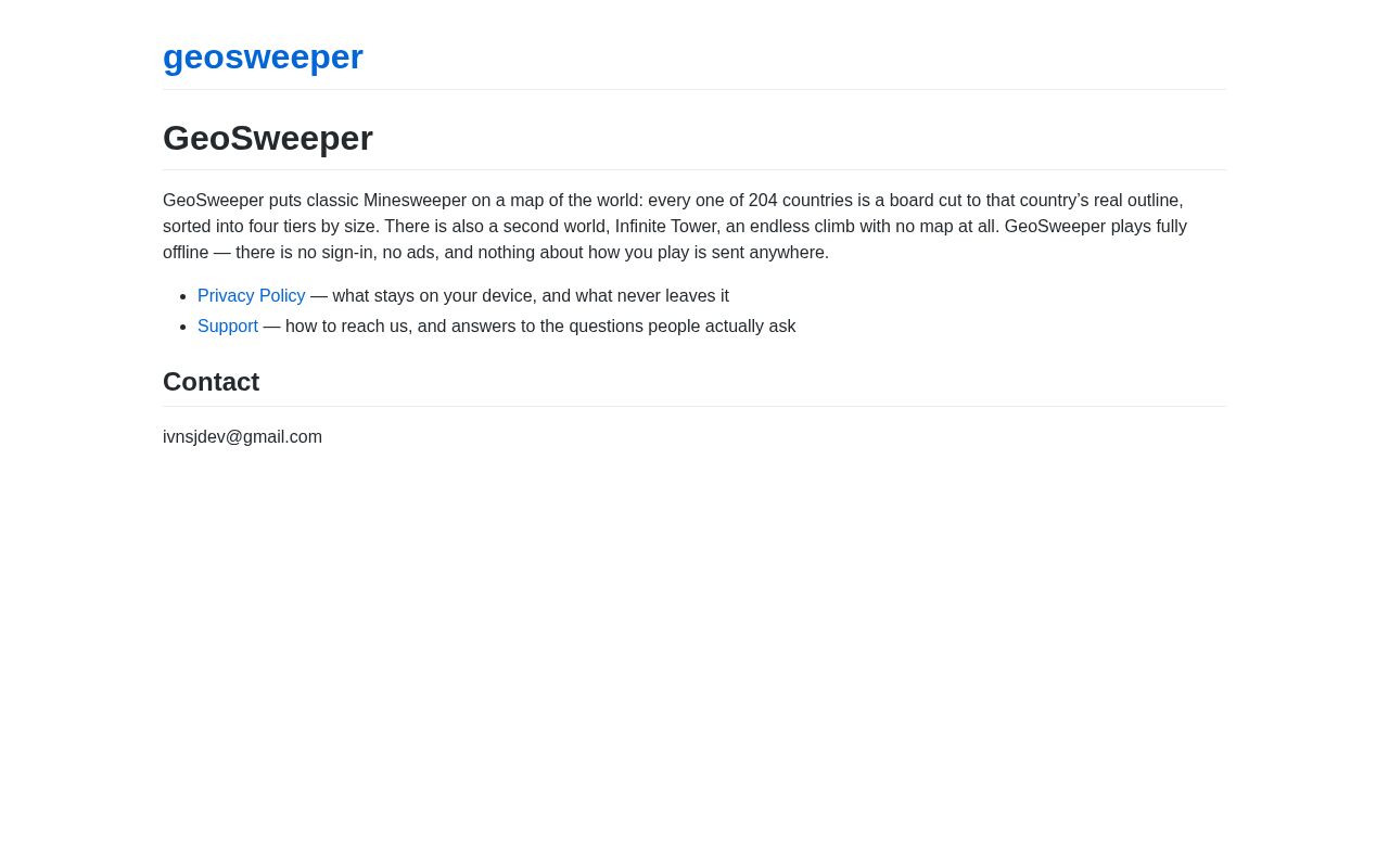 Preview of Geosweeper