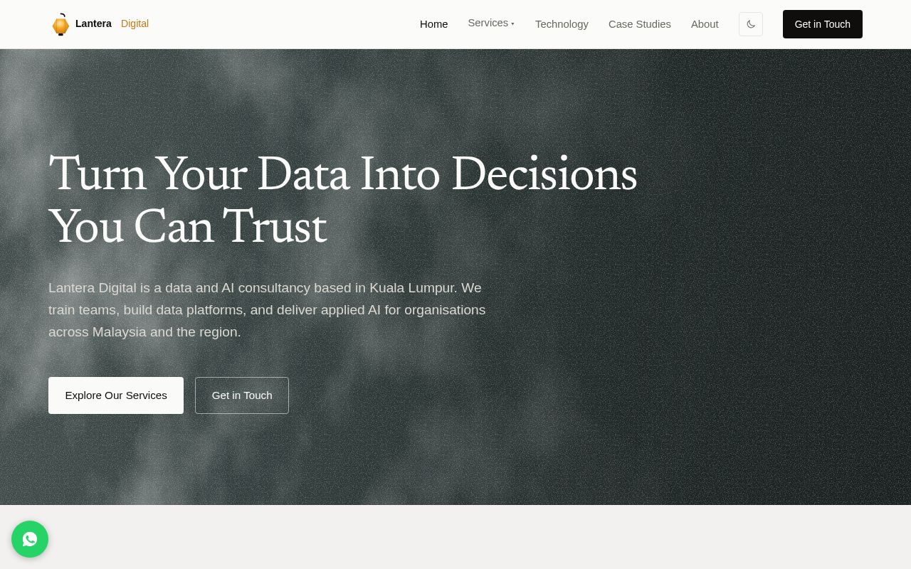 Preview of Lantera Digital Website