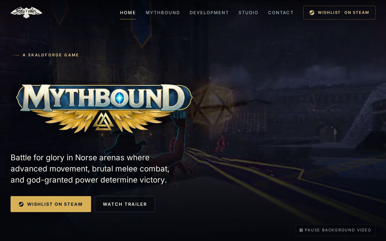 Preview of SkaldforgeWebsite