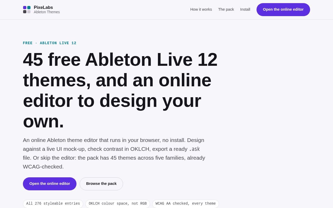 Preview of Ableton Themes