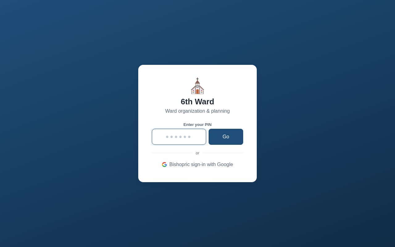 Preview of 6th Ward organizer: tasks, sacrament meeting planning, calendar, callings