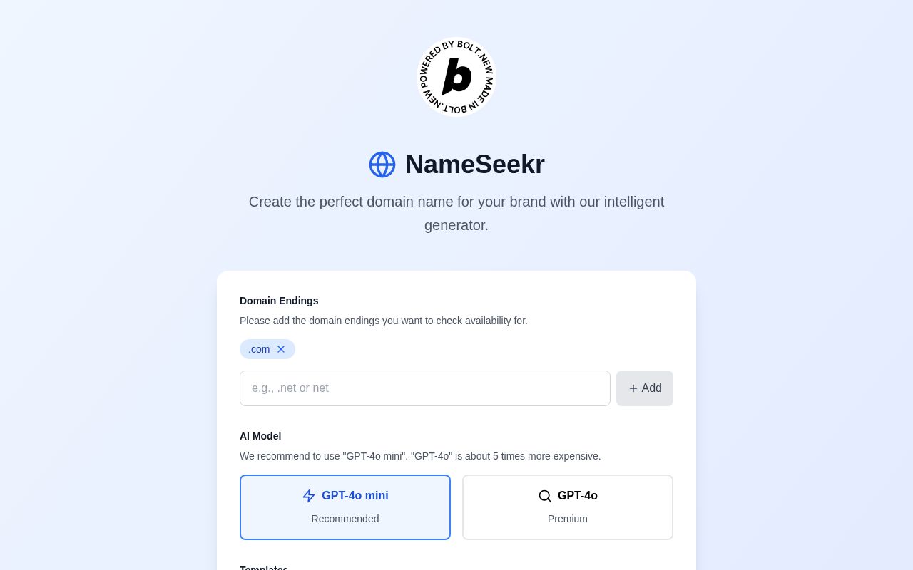 Preview of NameSeekr