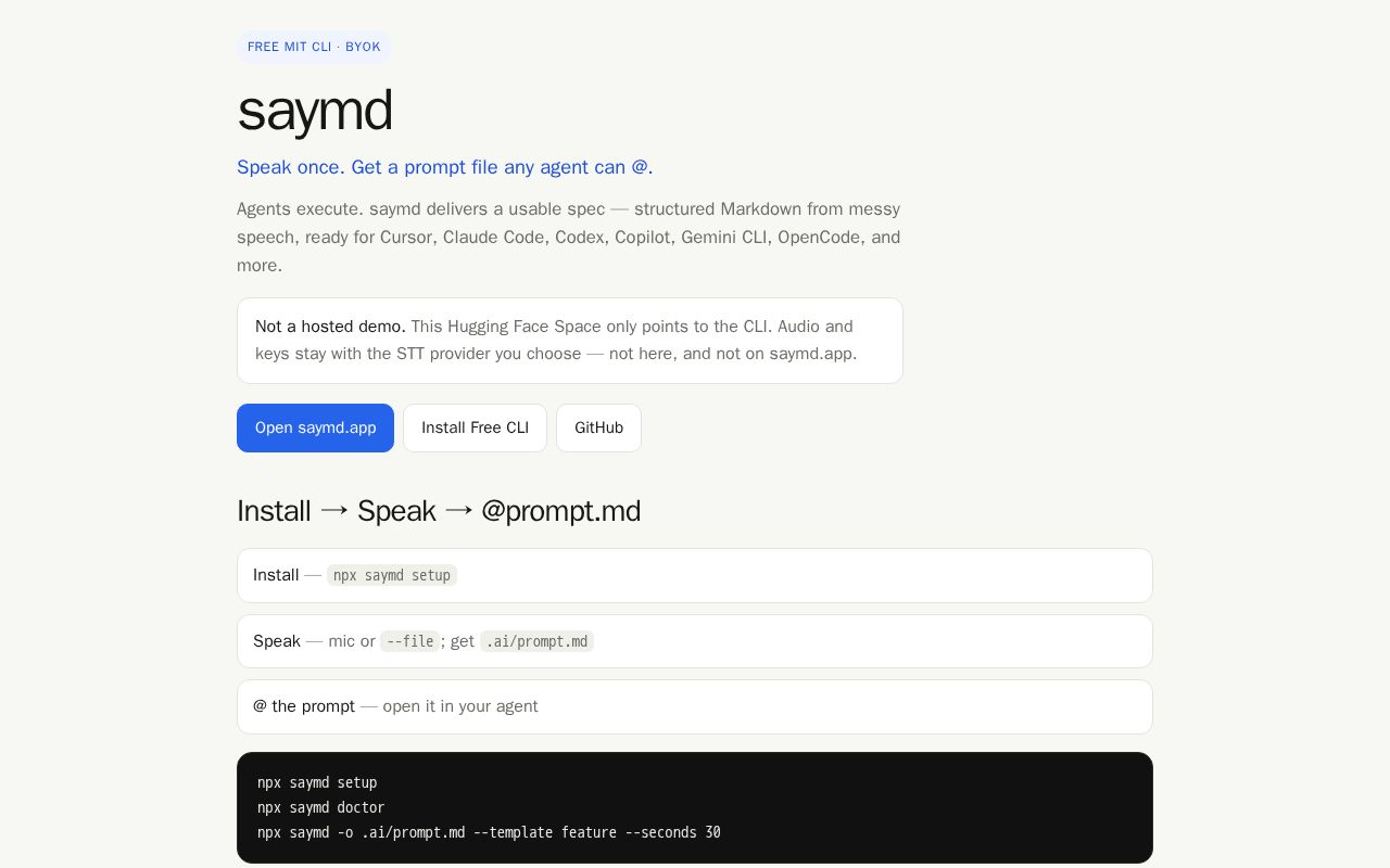 Preview of saymd