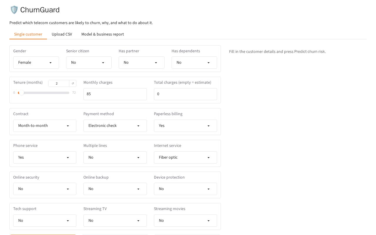 Preview of ChurnGuard
