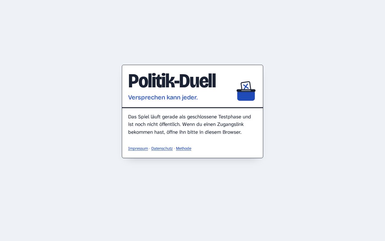 Preview of Politik Duell