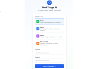 Preview of MediTriage AI