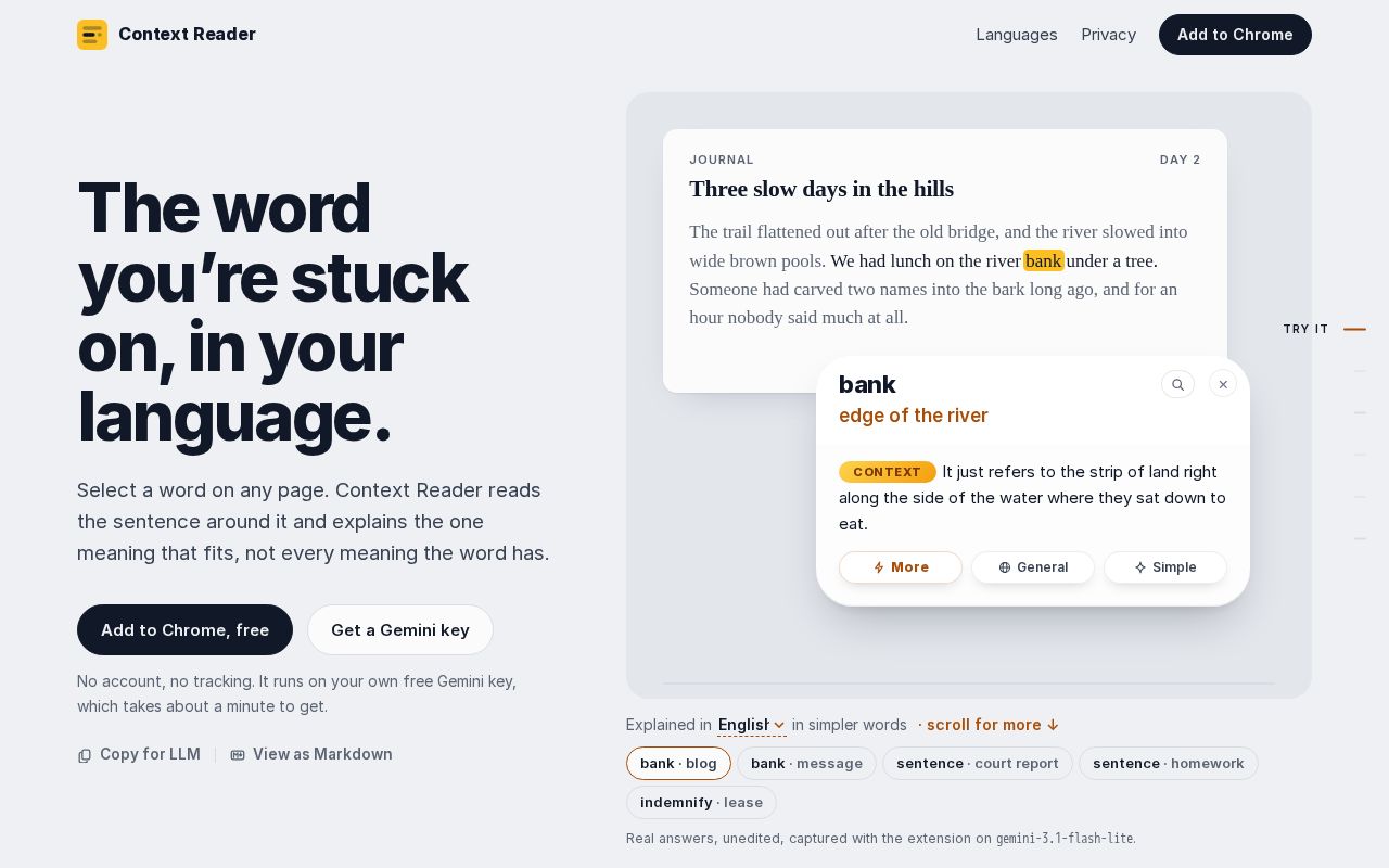 Preview of Contextreader Github Io