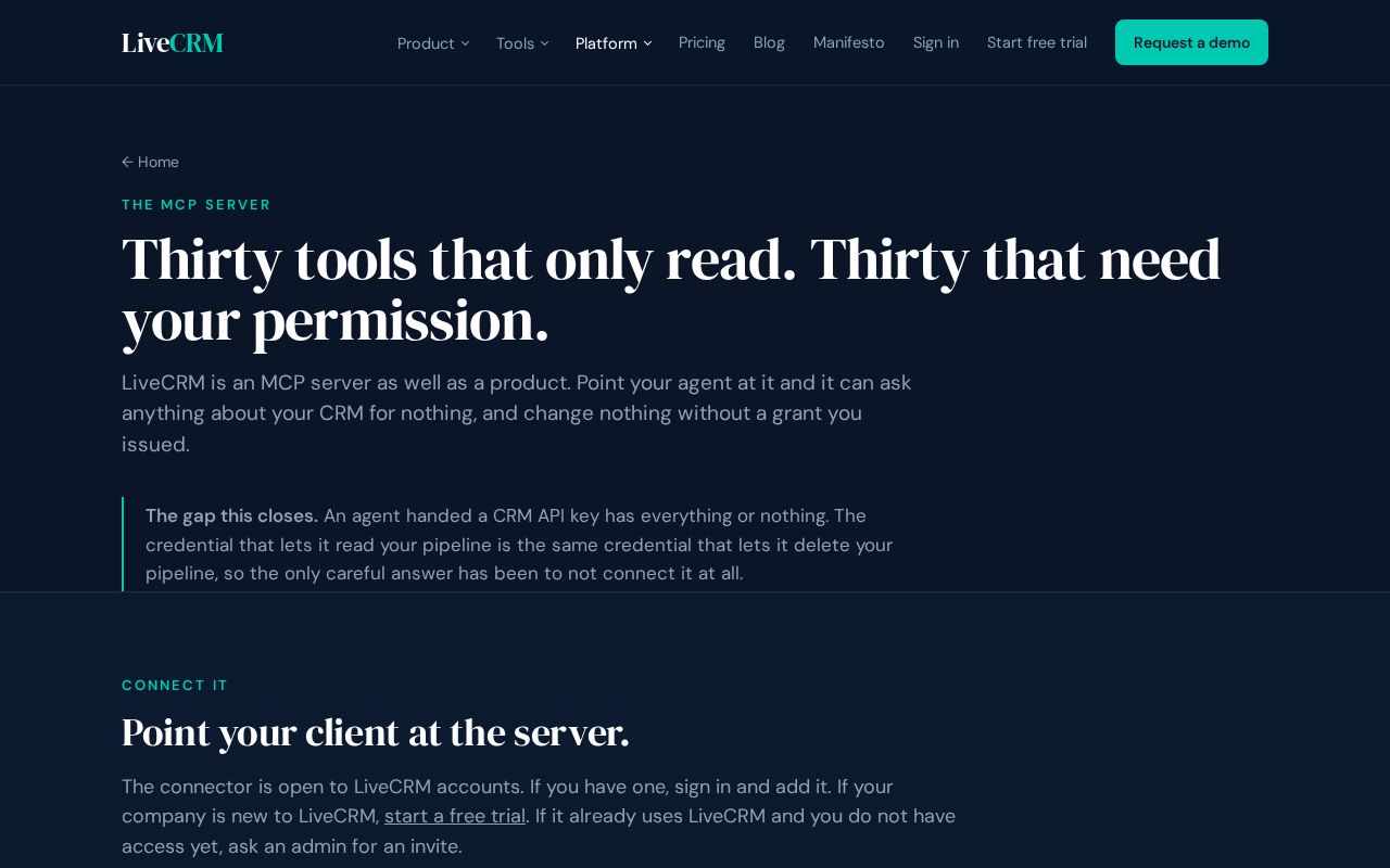 Preview of Livecrm Mcp