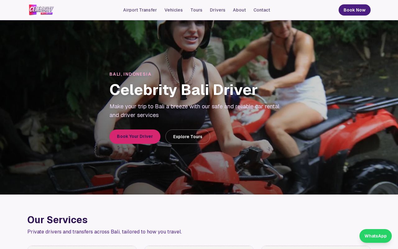 Preview of Celebrity Bali Driver