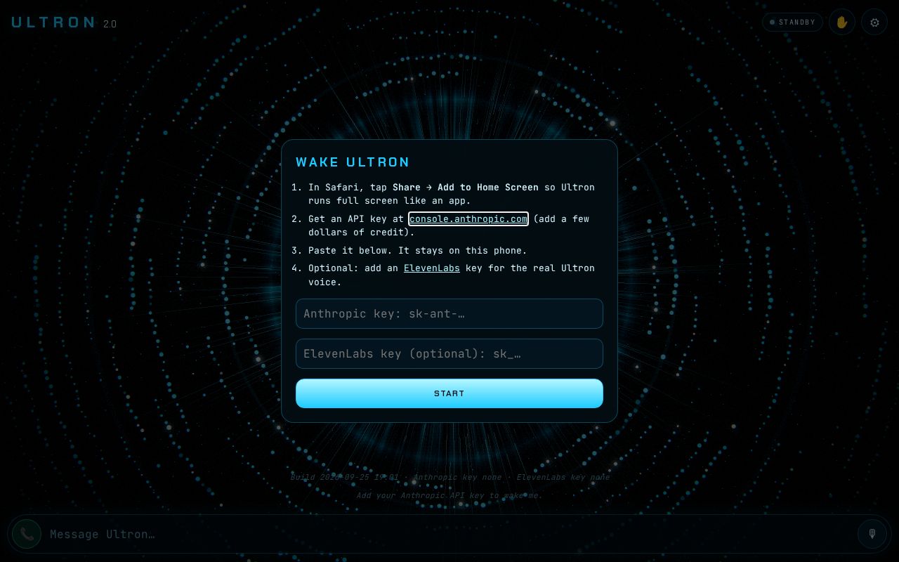 Preview of Ultron App