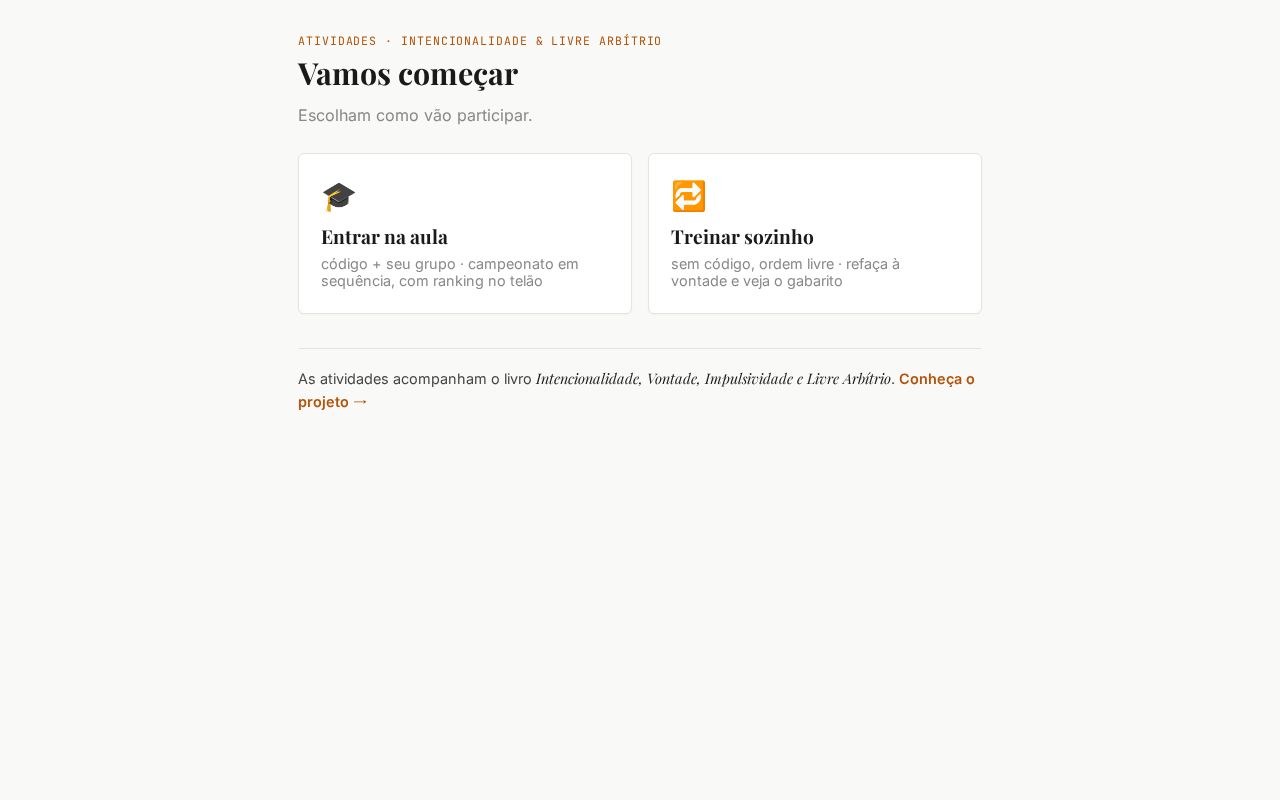 Preview of Intencionalidade Atividades