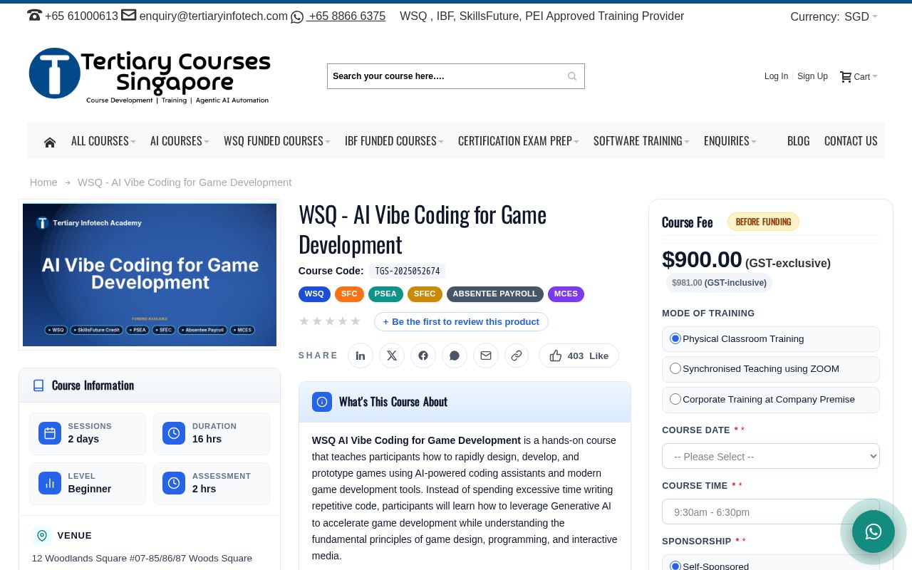 Preview of TGS 2025052674 AI Vibe Coding For Game Development