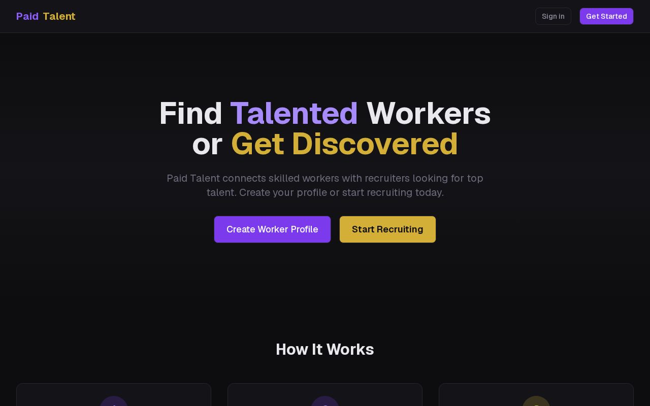 Preview of Paid Talent