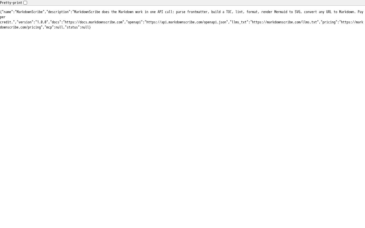 Preview of Markdownscribe