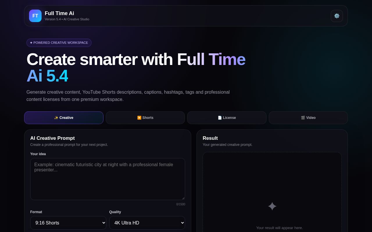 Preview of Full Time Ai