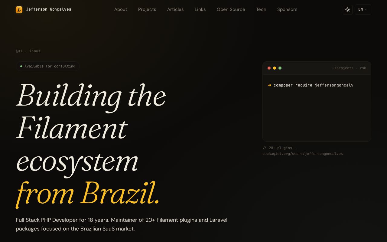 Preview of Website