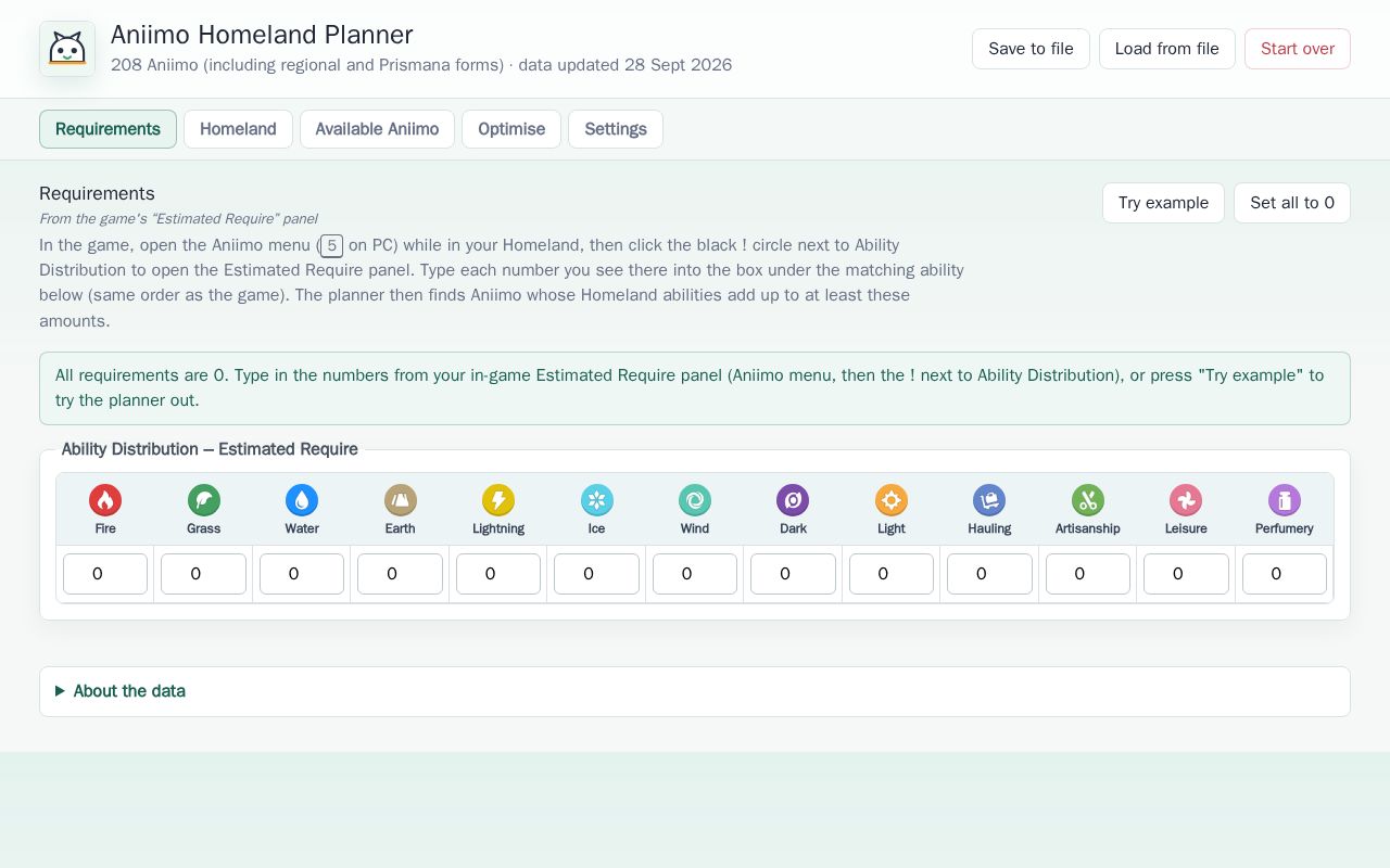 Preview of Aniimo Homeland Planner