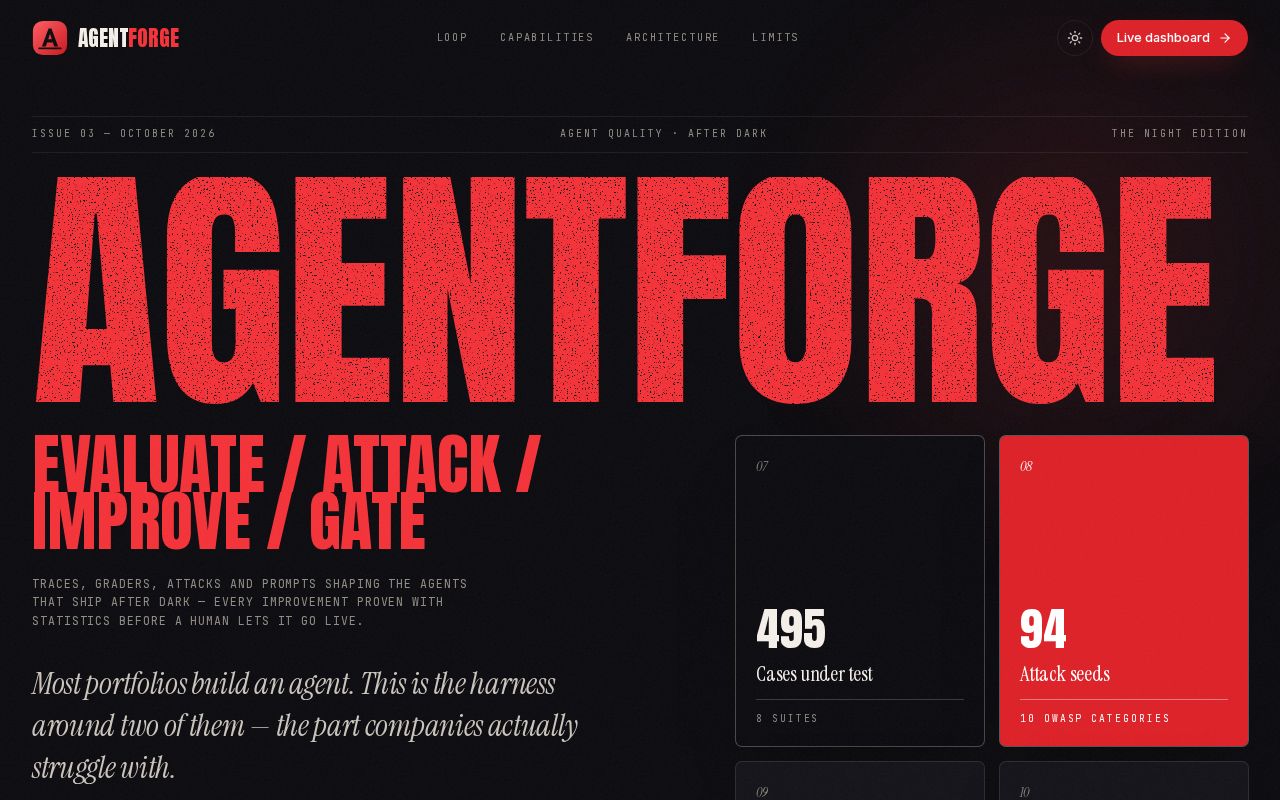 Preview of AgentForge