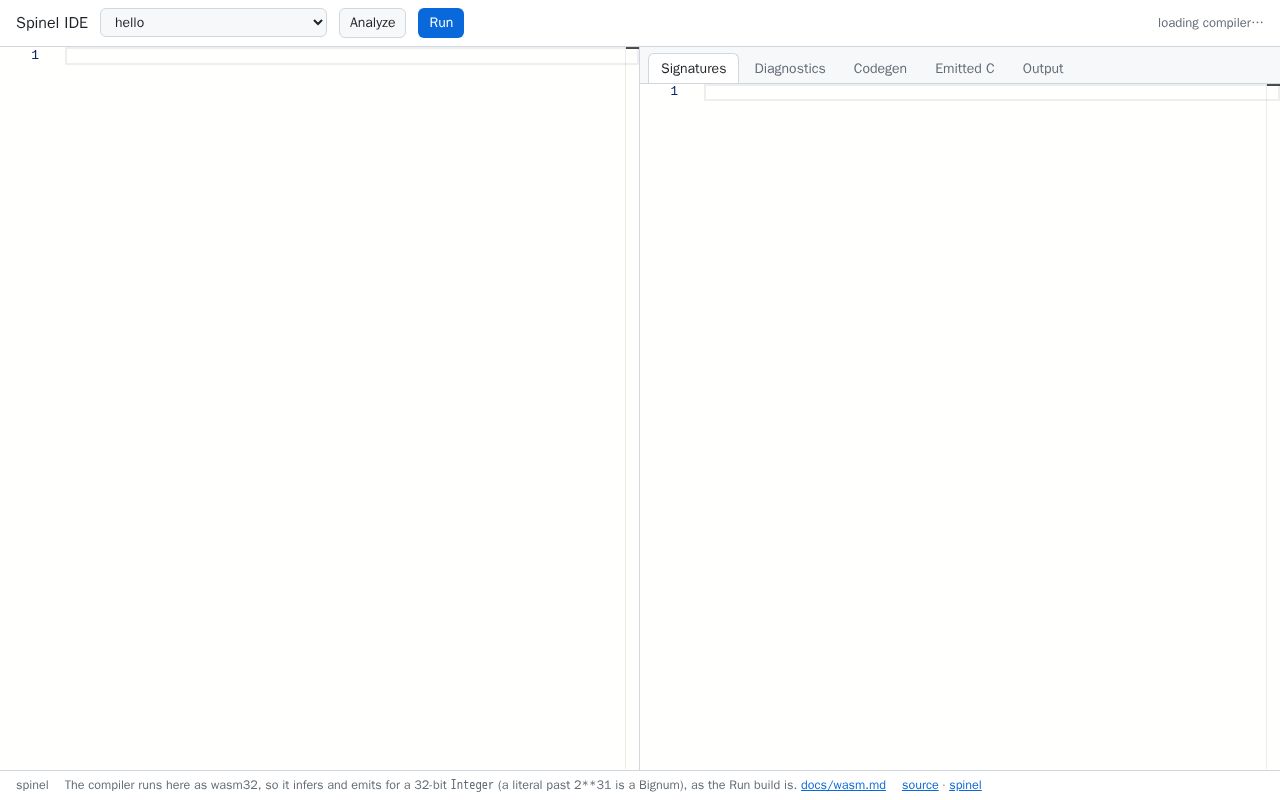 Preview of Spinel Ide