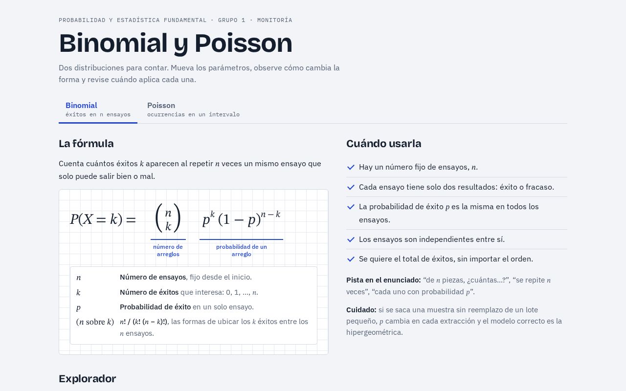 Preview of Binomial y Poisson